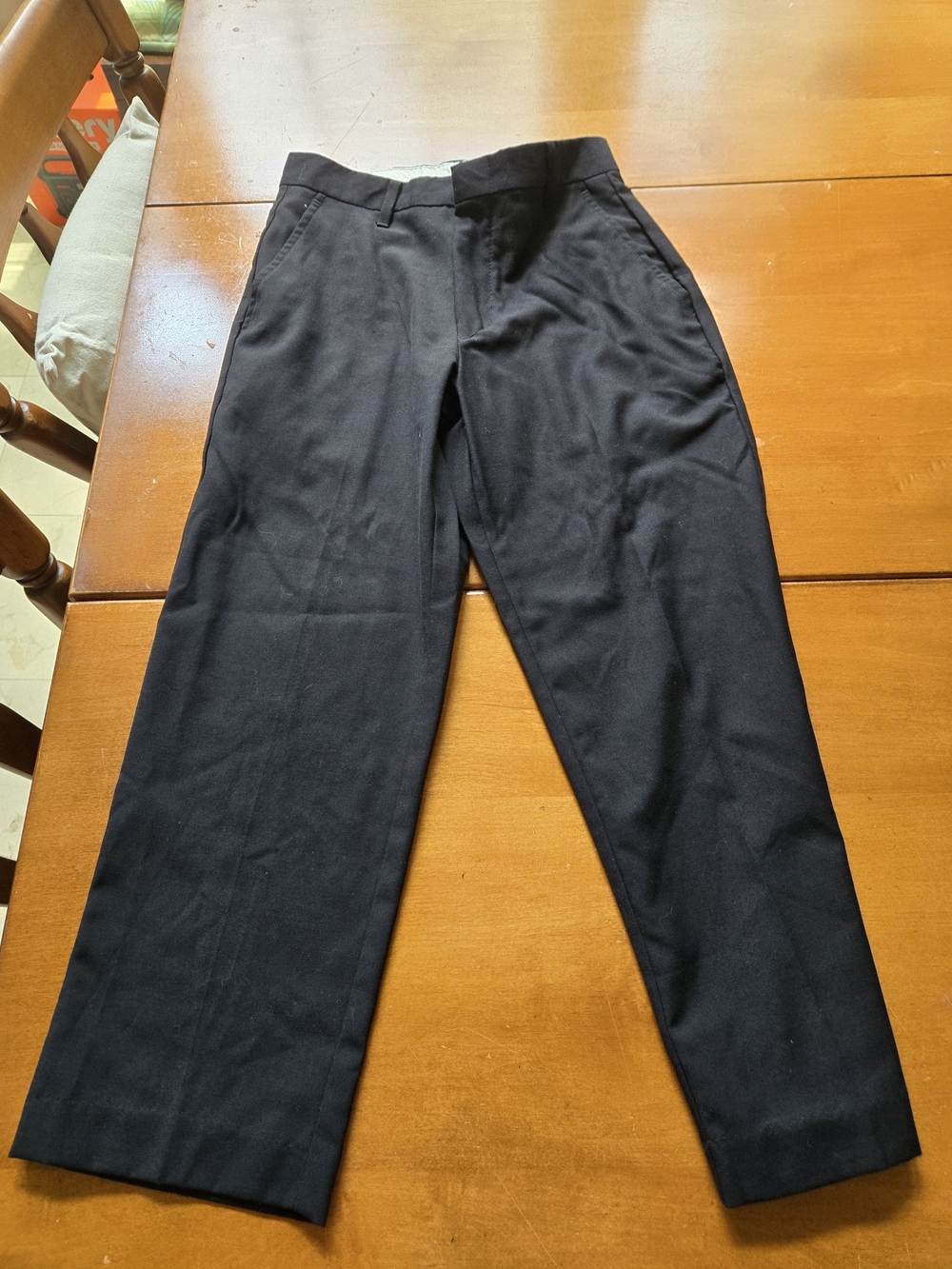 Chaps Boys Black Dress Trousers